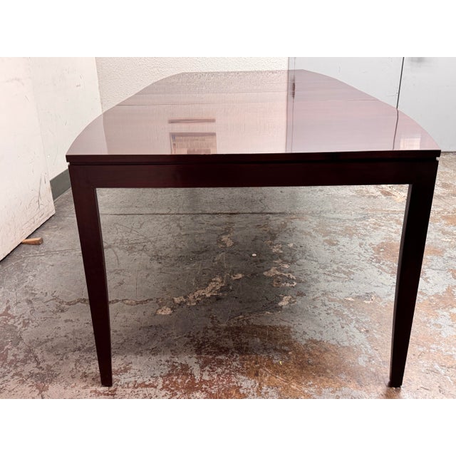 Wood Stickley Bayonne Dining Extension Table + Eight Chairs, Set For Sale - Image 7 of 12