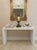 Vintage Smoked Glass Hurricane Candle Holder With Black & White Bone Inlay Base For Sale - Image 10 of 12