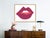 Contemporary Kiss Me Magenta by Angela Chrusciaki Blehm in Gold Frame, Medium Art Print For Sale - Image 3 of 4