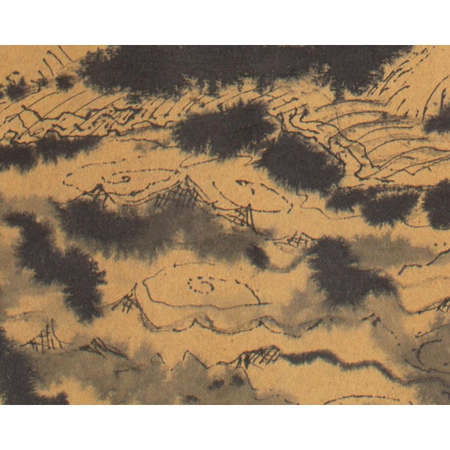 1956 Landscape Ink Painting by James Doversberger For Sale - Image 4 of 9