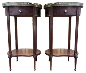 Louis XVI Style Bedside Tables, Set of 2