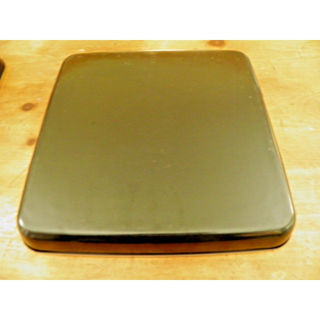 Ebony Vintage Toyo Japanese Lacquered Set of 3 Nesting Trays Cherry Blossoms For Sale - Image 8 of 8
