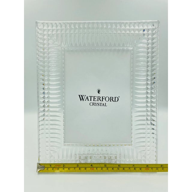 Transparent 1990s Waterford Crystal Lismore Diamond Photo Frame For Sale - Image 8 of 11