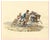 Flight of Bonaparte from the Battle of Krasnoi, 19th Century, Watercolour For Sale