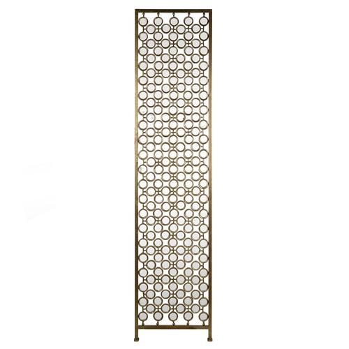 Mirrored Brass Wall Panel For Sale - Image 5 of 5