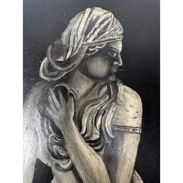 Industrial Vintage Painted Metal Panel After Lombardi’s Susanna For Sale - Image 3 of 8