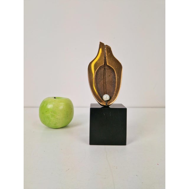 Bronze Sculpture on Stone Base by Willy Ceysens, 1970 For Sale - Image 6 of 9