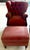 1980s French Napoleon III Wingback Armchairs and Ottoman For Sale - Image 6 of 12