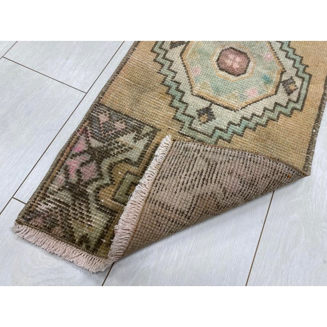 Handmade wool carpet in Turkish Anatolia , Vintage Oushak Rug,Turkish Vintage Anatolian Rug, Handmade wool Rug . One Of...