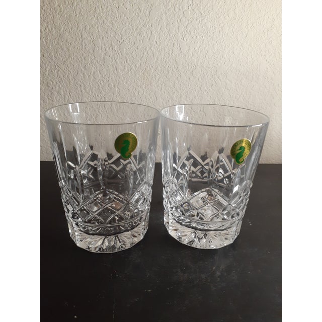 Vintage Waterford Crystal Lismore Glass Tumblers- Set of 2 For Sale In Dallas - Image 6 of 7