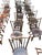 Vintage Hunt Country Furniture Handcrafted Spindle-Back Dining Chairs - Set of 56 For Sale - Image 14 of 18