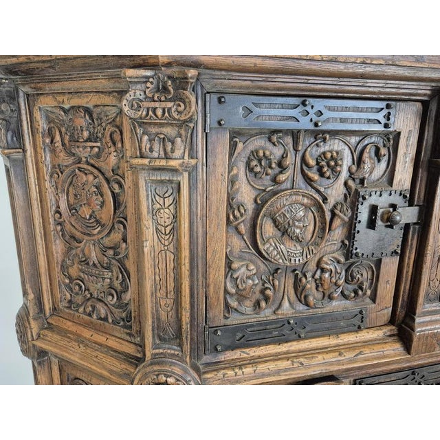 Renaissance-Style Credenza with Mascarons For Sale - Image 9 of 16