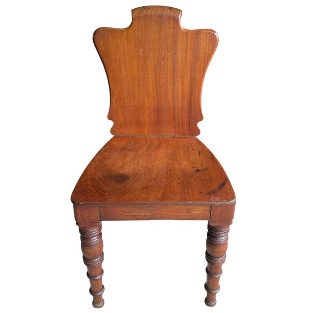 Pair of 19th Century Georgian Hall Chairs For Sale - Image 4 of 17