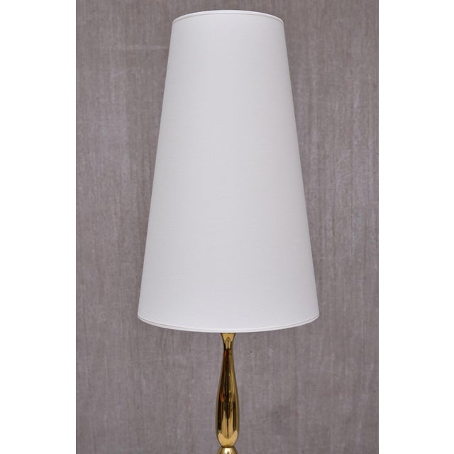 Tall Brass Table Lamp by Henrik Blomqvist for Tranås Stilarmatur, Sweden, 1960s For Sale - Image 10 of 12
