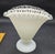 This marvelous unmarked Fenton vase is created in gorgoeus milk glass with a clear crimp crest on the top edges. This...