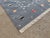 Not Yet Made - Made To Order Handmade Cotton Vegetable Dyed Reversible Gray Shooting Star Rug - 6'x9' For Sale - Image 5 of 11