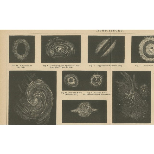 Paper Antique Cosmos Study of Nebulae Nebelflecke, 1890s For Sale - Image 7 of 9