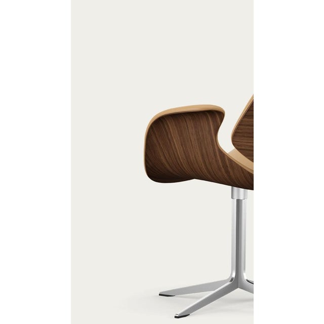 Animal Skin One Collection Council Chair in Walnut and Upholstery from Salto and Sigsgaard For Sale - Image 7 of 18
