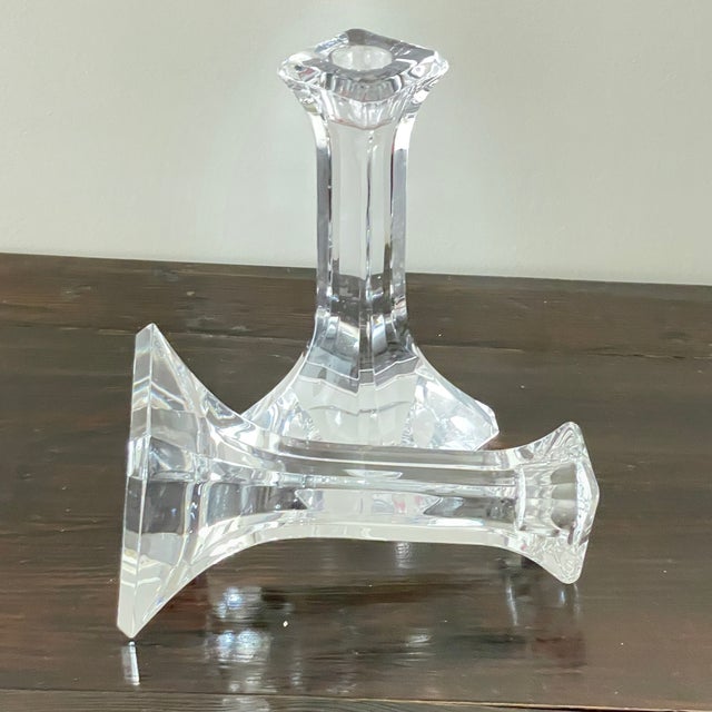 Vintage Orrefors Regina Candle Holders a Pair Chairish