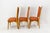 Wood Mid-Century Dining Chairs in Beech and Red Moleskine, France, 1950s, Set of 6 For Sale - Image 7 of 13