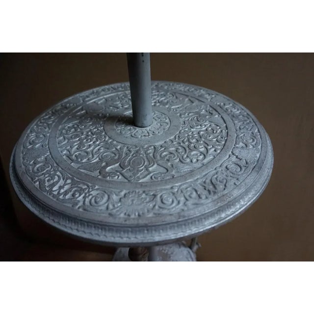 Antique French Cast Iron Adjustable Shaving Stand For Sale - Image 17 of 18
