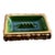 Mid-Century Anthony Freeman McFarlin California Pottery Gold Leaf & Avocado Green Ashtray. For Sale
