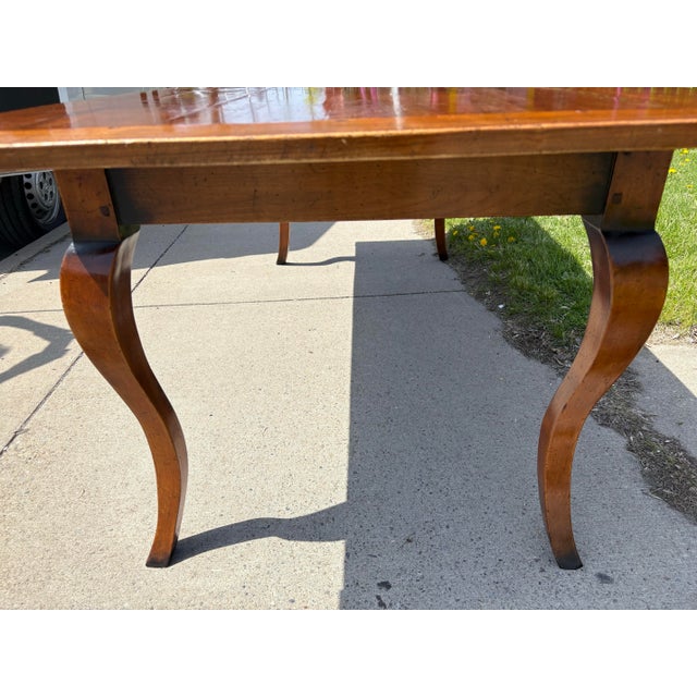 Vintage Handcrafted French Country Style Dining Table For Sale - Image 4 of 12