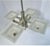 Early 21st Century 5-Light Postmodern Mission Style Chandelier in Brushed Nickel Finish For Sale In New York - Image 6 of 10