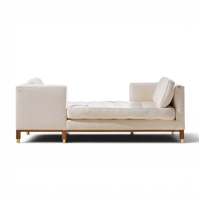 Edward Wormley for Dunbar Style Mid Century Tête-à-Tête Sofa This sofa measures: 81.25 wide x 29 deep x 31 inches high,...