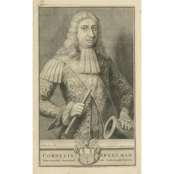 Cornelis Speelman, Commanding Governor-General of the VOC, Dutch East Indies, 1724, Print For Sale - Image 6 of 6