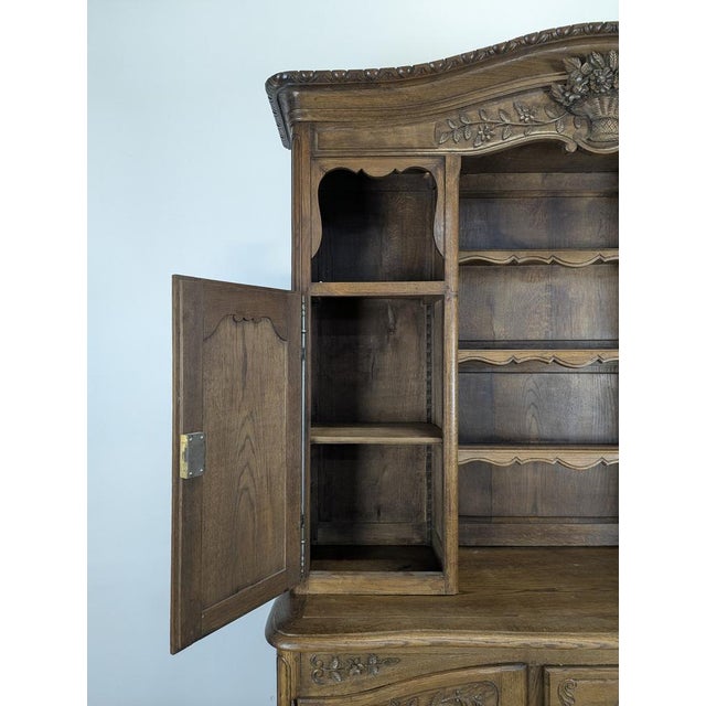 Neo-Rustic Carved Norman Bookcase For Sale - Image 5 of 10