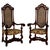 Pair of Spanish Baroque High Back Chairs For Sale - Image 11 of 11