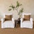 Regent Chair Slip Covered in Belgian Linen- Greige For Sale - Image 4 of 11