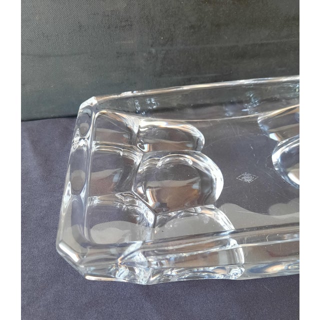 Glass Crystal Coin Tray from Art Vannes, France, 1970s For Sale - Image 7 of 15