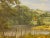 Lush Green English Countryside with Cottage & River by British Landscape Artist, Lesley Hammett (Born 1955) Art measures...