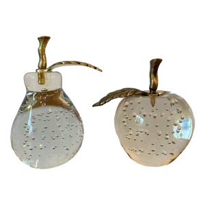 Pair of Vintage Bullicante Paperweights,