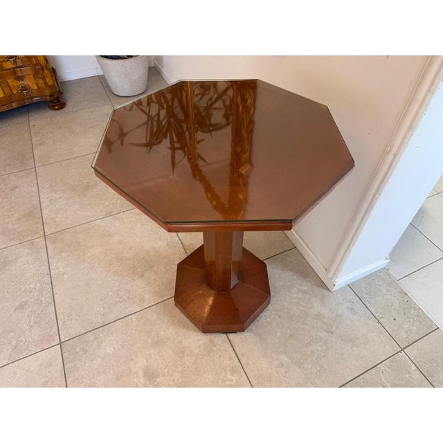 Contemporary Art Nouveau Side Table in Oak Wood from Otto Wagner, 1920s For Sale - Image 3 of 7