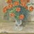 Flower vase is an artwork realized by an italian artist in the late 20th Century. Oil painting, 70 x 58 cm; with frame....