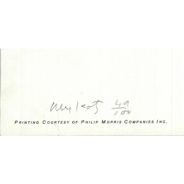 Artist: Alex Katz Title: American Dance Festival 1993 Year: 1993 Signed: Yes Medium: Lithograph Paper Size: 60 x 24 inches...