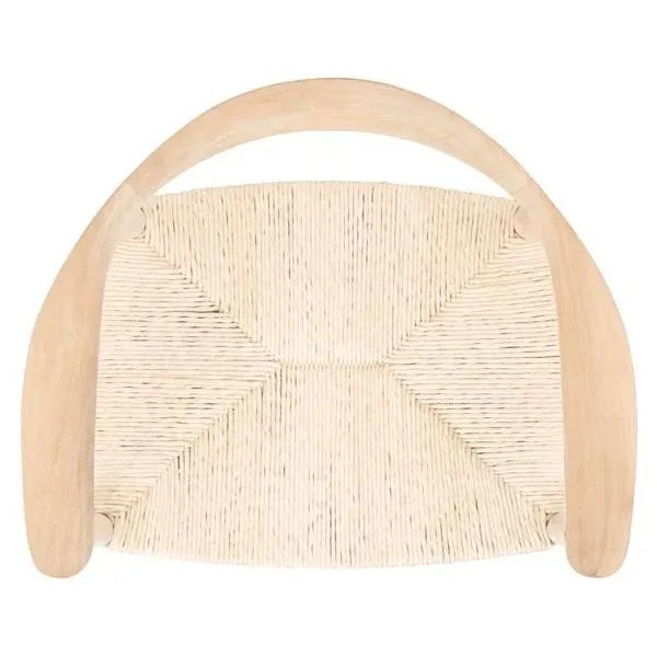 Tan Volta Foc Twist Accent Chair - Unfinished Natural Teak/Natural Foc Twist For Sale - Image 8 of 11