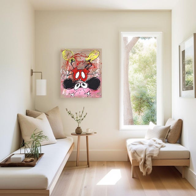 This original painting on canvas brings the immediacy of street art, neo-expressionism, and raw gestural abstraction into...