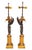 Pair of French Empire "Winged Victory" Bronze Lamps For Sale - Image 4 of 4