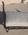 Campaign Style Steel Daybed Sofa Chaise With Down Cushion For Sale - Image 11 of 15
