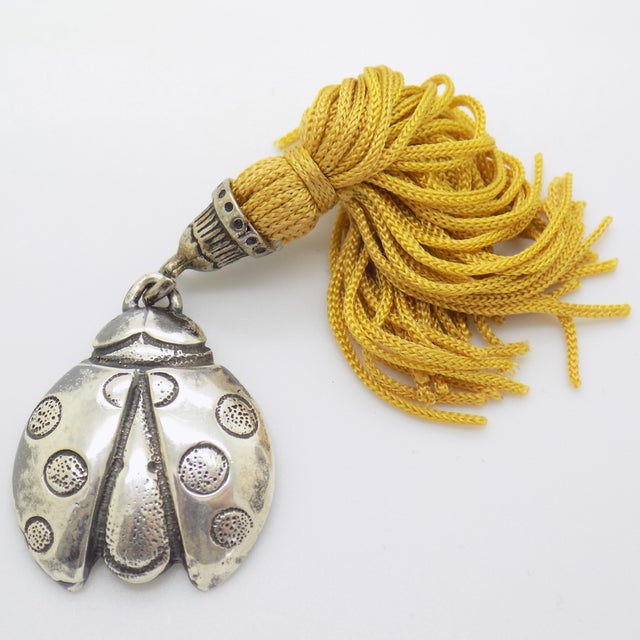 Vintage Italian Handmade Genuine Sterling Silver 925 Ladybug, 1980s For Sale - Image 12 of 12