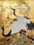 Hand Painted Gold Leaf Wallpaper With Birds & Floral Chinoiserie Design, Luxury Oriental Wallcovering, Custom Made Decorative Wall Mural For Sale - Image 10 of 13