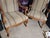 Pair of Ornately Carved Wood Framed Armchairs - Vintage For Sale - Image 4 of 11