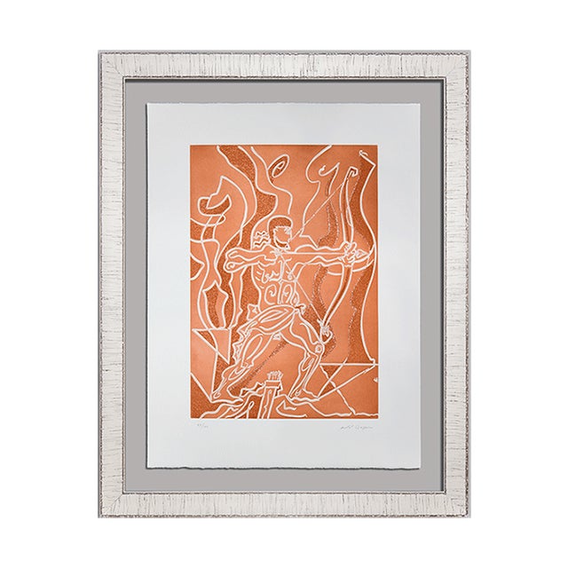 Modern Andre Masson 25x19in Etching Hand Signed & Numbered "Arc" For Sale - Image 9 of 9