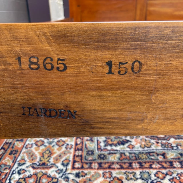 Vintage Harden Solid Cherry Traditional Biedermeier Queen Panel Bed For Sale - Image 10 of 17