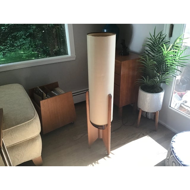 Mid-Century Modern Cylindrical Floor Lamp in the Style of Adrian Pearsall For Sale - Image 13 of 13