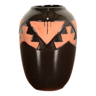 Navajo Glazed Ceramic Vase For Sale